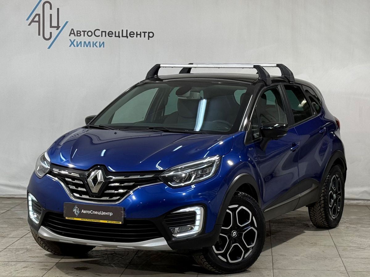 Автомобиль Renault Kaptur I [рестайлинг] 1.3 CVT 4WD (150 л.с.) Edition One Синий 2020 с пробегом 50 000 км