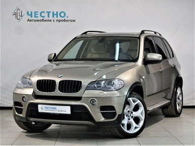 Автомобиль BMW X5 II (E70) [рестайлинг] 3.0 AT 4WD (306 л.с.) Luxury Бежевый 2010 с пробегом 116000 км