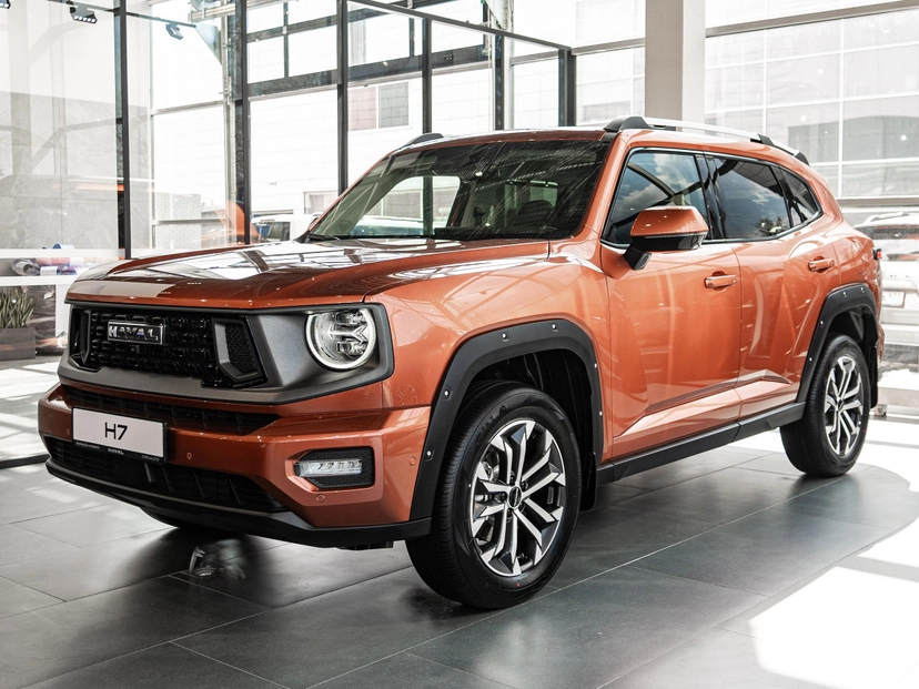 Автомобиль Haval H7 I поколение 2.0 AMT 4WD (192 л.с.) Tech Plus Оранжевый 2025 новый