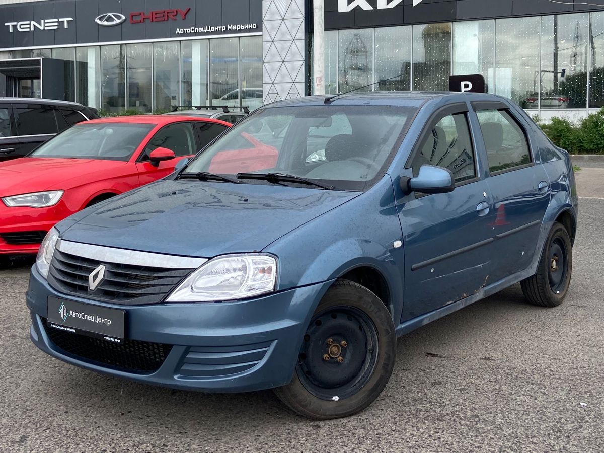 Renault Logan I [рестайлинг] 1.4 MT (75 л.с.) Authentique Голубой 2013 с пробегом 260 000 км