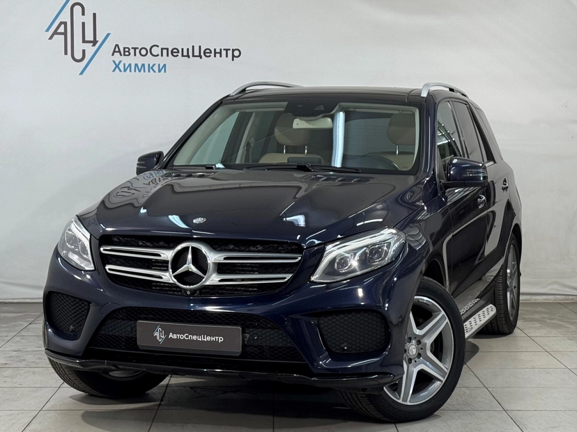 Автомобиль Mercedes-Benz GLE I поколение (W166) 350 3.0d AT 4Matic (249 л.с.) Grand Edition Синий 2015 с пробегом 190 160 км
