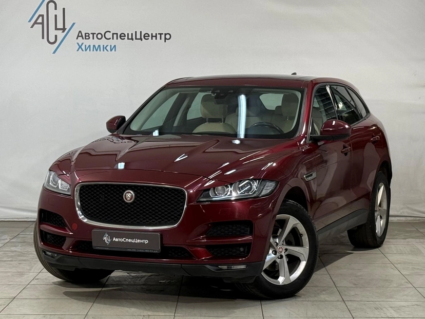 Автомобиль Jaguar F-Pace I поколение 2.0d AT 4WD (180 л.с.) Prestige Красный 2017 с пробегом 186 000 км