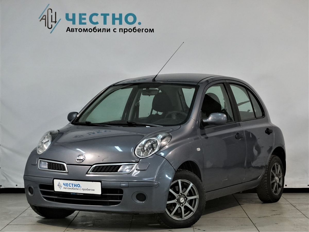 Автомобиль Nissan Micra III поколение (K12) 1.2 MT (80 л.с.) Base Серый 2008 с пробегом 185000 км