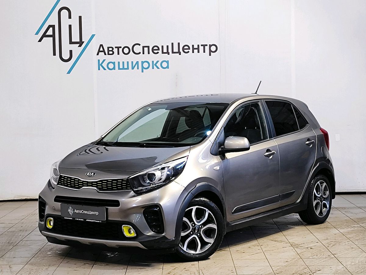 Автомобиль Kia Picanto III поколение 1.2 AT (84 л.с.) X-Line Серый 2018 с пробегом 96 534 км