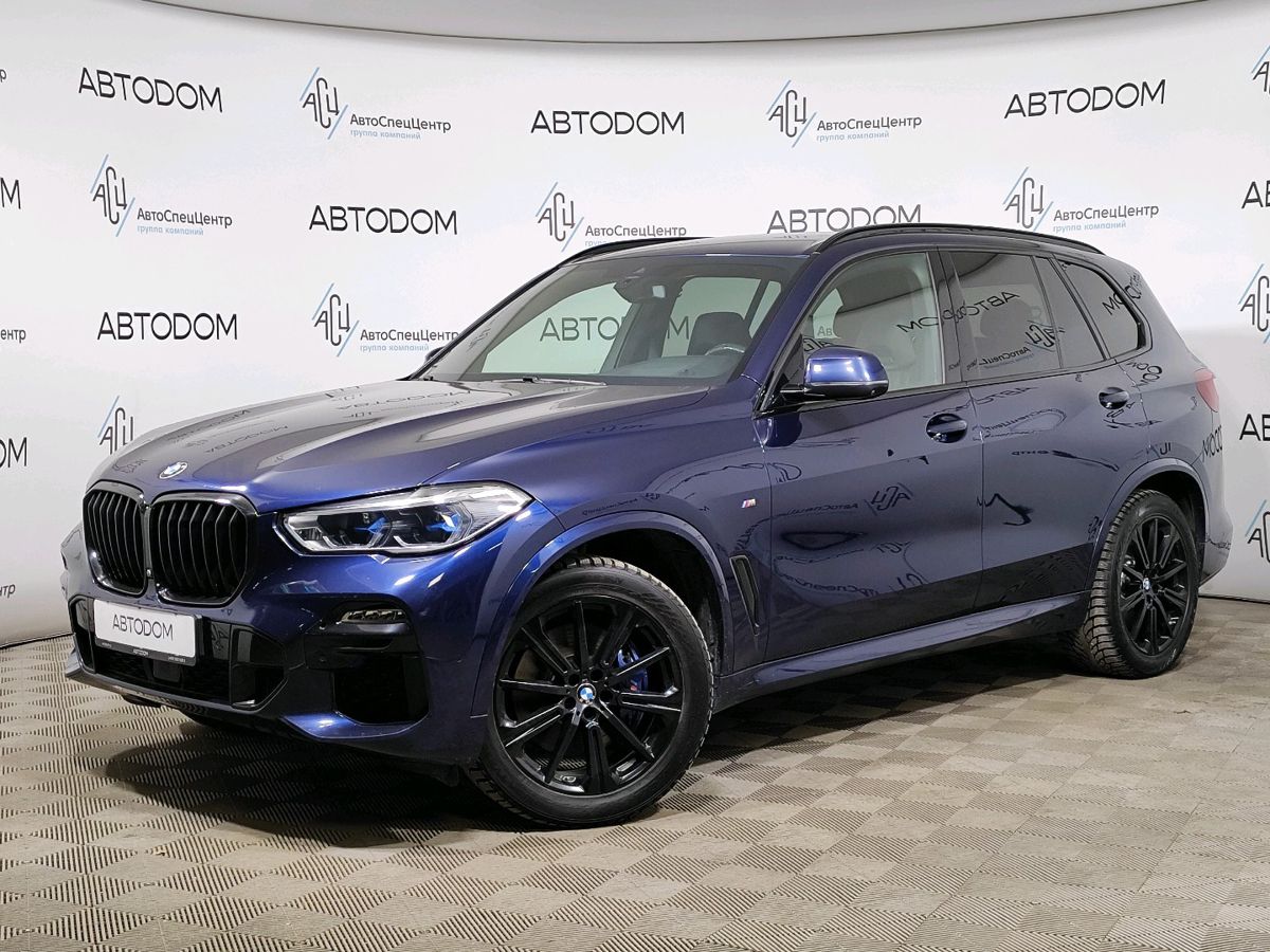 Автомобиль BMW X5 IV поколение (G05) 3.0d AT 4WD (249 л.с.) M Sport Pro Синий 2020 с пробегом 80 147 км