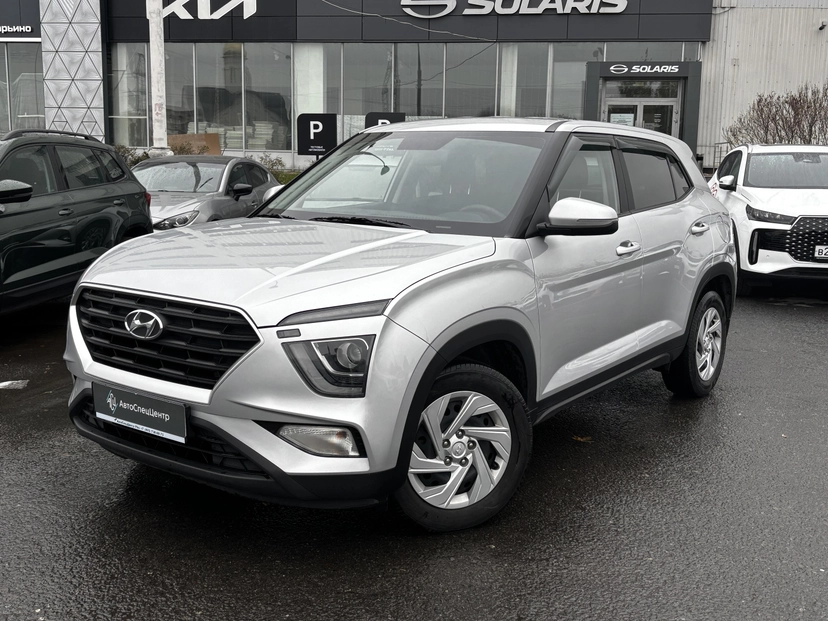 Автомобиль Hyundai Creta II поколение 1.6 AT (123 л.с.) Classic Серебристый 2022 с пробегом 117 000 км
