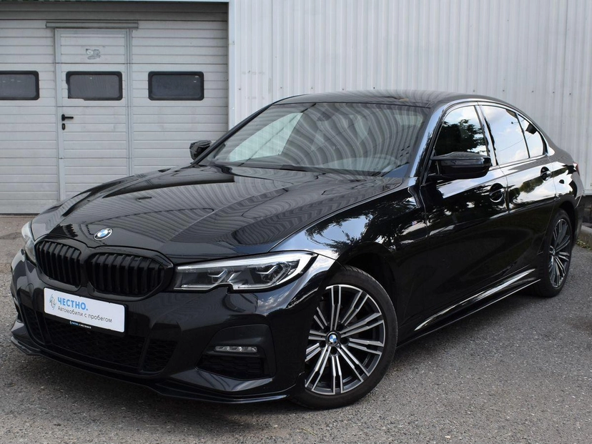 Автомобиль BMW 3 серии VII поколение (G20/G21/G28) 320 2.0 AT 4WD (184 л.с.) M Sport Чёрный 2021 с пробегом 48 000 км