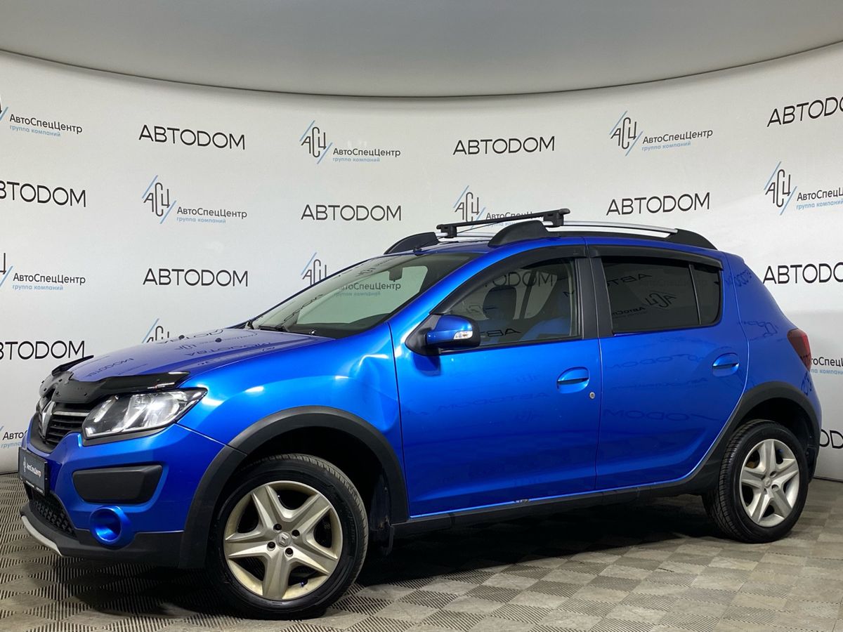 Renault Sandero II поколение 1.6 MT (102 л.с.) Base Синий 2015 с пробегом 113 426 км