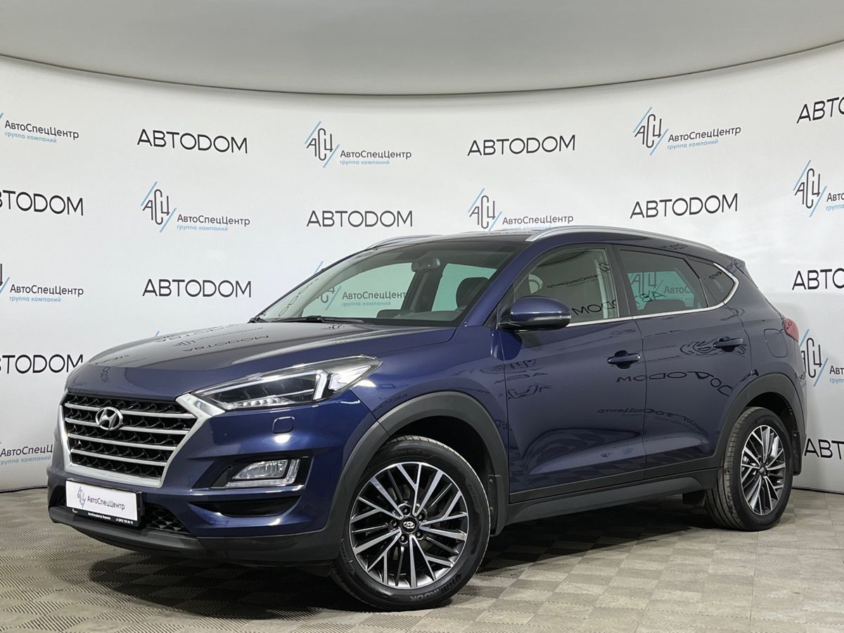 Hyundai Tucson III [рестайлинг] 2.0d AT 4WD (185 л.с.) High-Tech plus Синий 2019 с пробегом 109 296 км