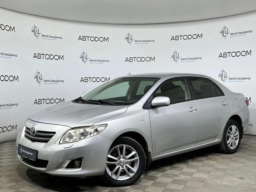Автомобиль Toyota Corolla X поколение (E140/E150) 1.6 AT (124 л.с.) Base Серебристый 2007 с пробегом 313 400 км