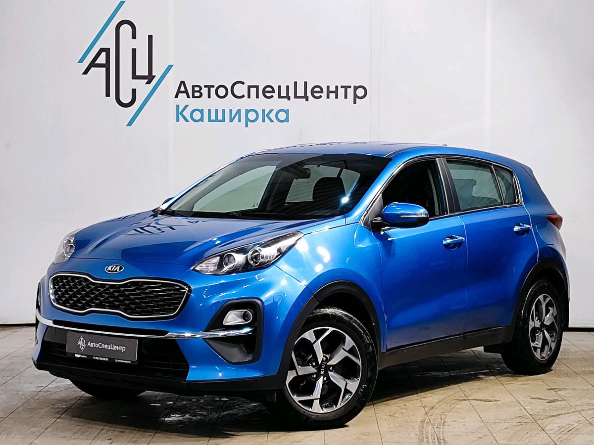 Автомобиль Kia Sportage IV [рестайлинг] 2.0 AT (150 л.с.) Comfort Синий 2020 с пробегом 122 036 км