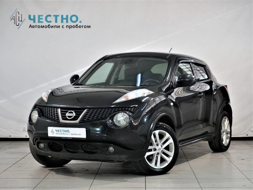 Автомобиль Nissan Juke I поколение (F15) 1.6 CVT (117 л.с.) LE Чёрный 2013 с пробегом 137 200 км