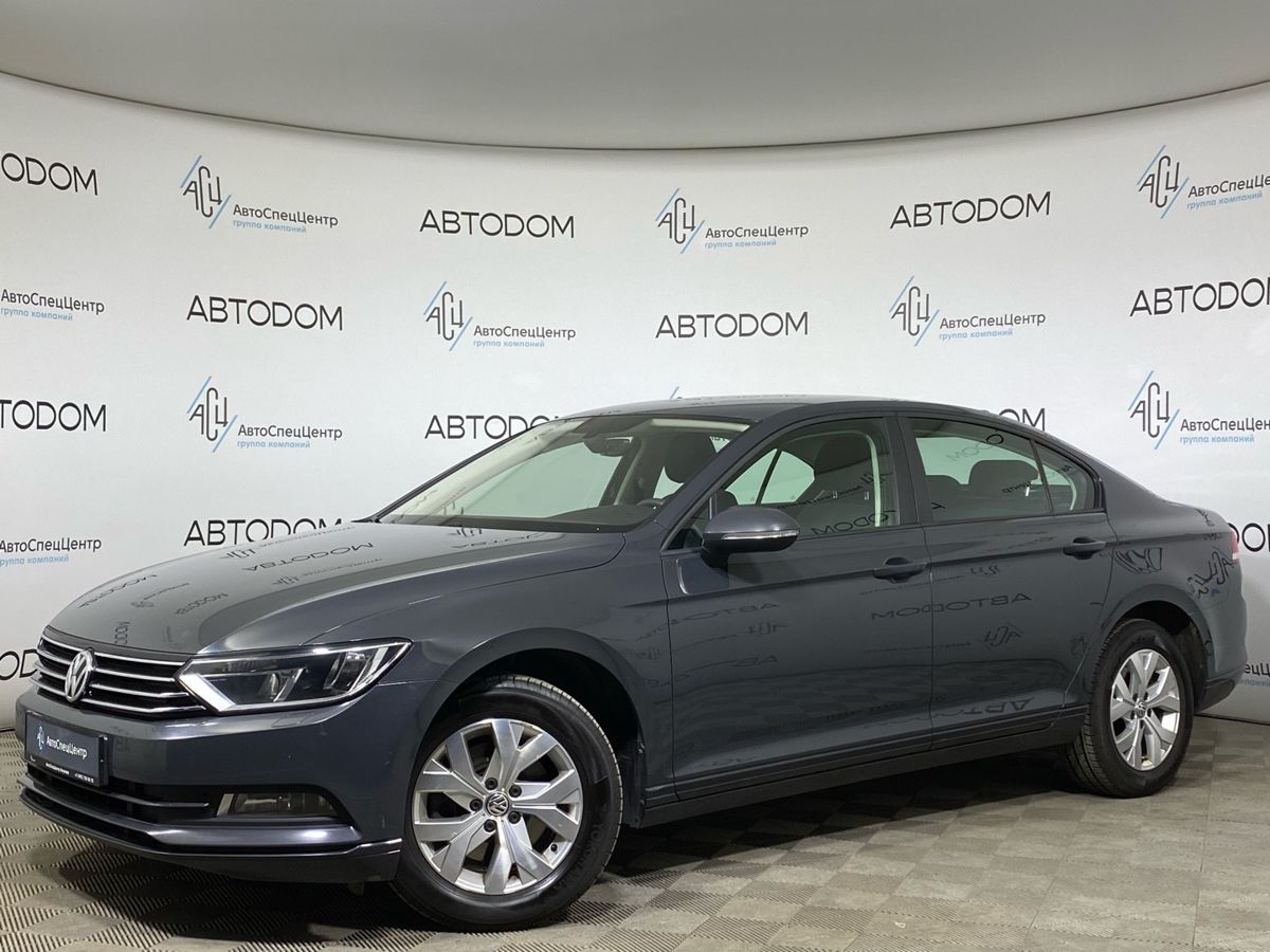 Volkswagen Passat VIII поколение (B8) 1.4 AMT (125 л.с.) Trendline Серый 2018 с пробегом 112 008 км
