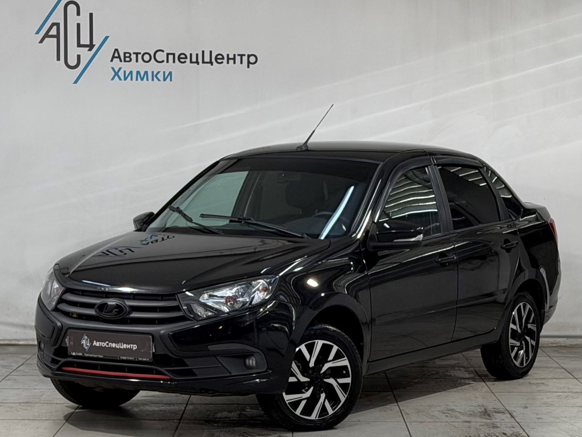 Lada (ВАЗ) Granta I [рестайлинг] 1.6 MT (90 л.с.) Comfort Чёрный 2023 с пробегом 68 000 км