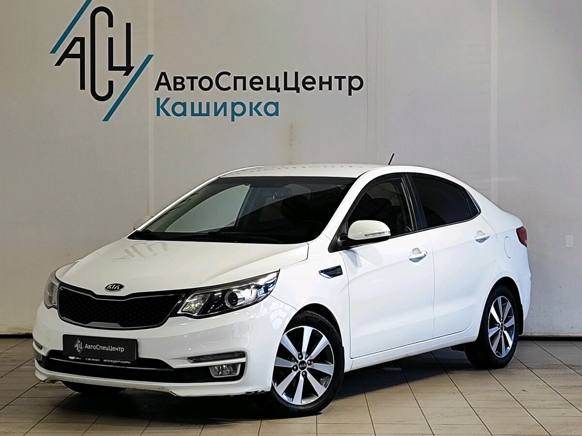 Kia Rio III [рестайлинг] 1.6 AT (123 л.с.) Premium Navi Белый 2016 с пробегом 113 373 км