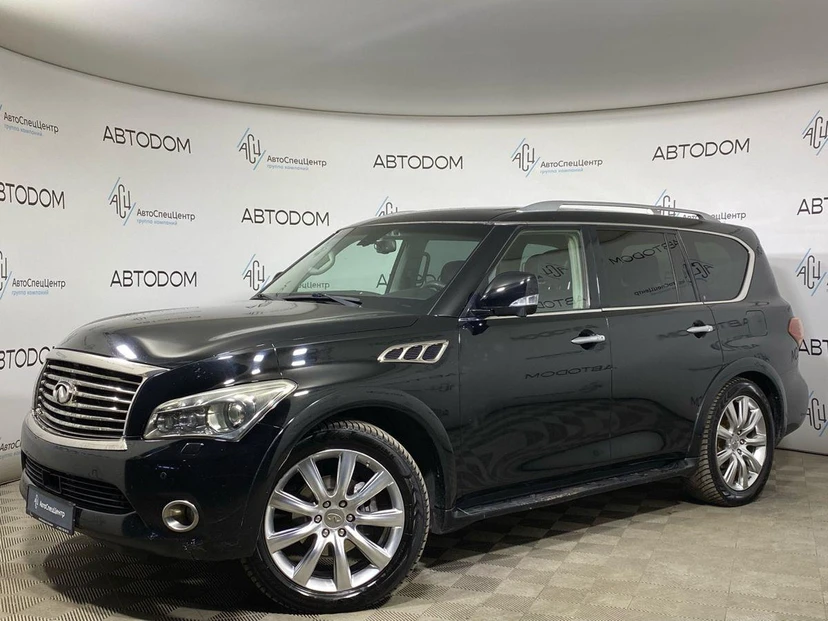 Автомобиль Infiniti QX56 II поколение 5.6 AT 4WD (405 л.с.) Hi-Tech Чёрный 2011 с пробегом 292 876 км