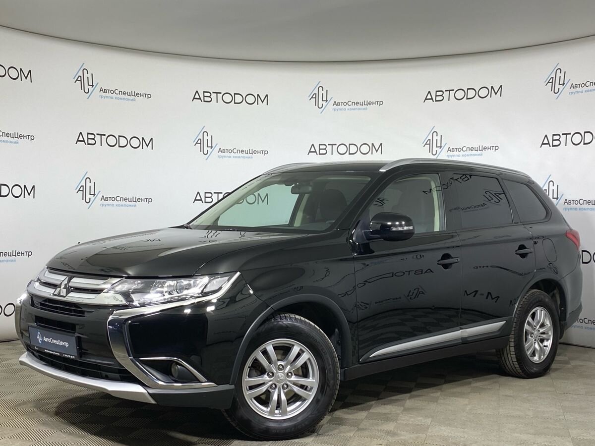 Автомобиль Mitsubishi Outlander III [3-й рестайлинг] 2.0 CVT 4WD (146 л.с.) Intense+ (2018-2021) Чёрный 2018 с пробегом 102 838 км