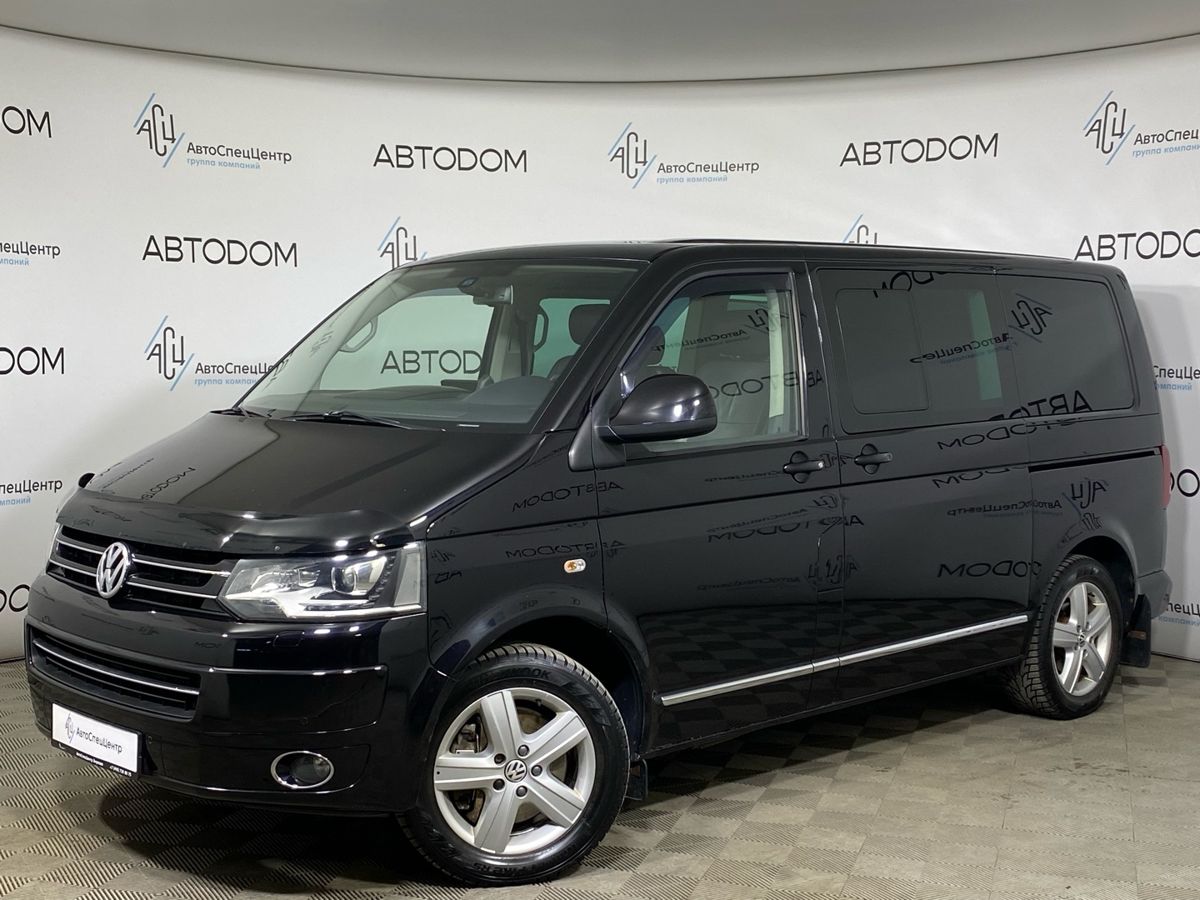 Автомобиль Volkswagen Multivan III (T5) [рестайлинг] 2.0d AMT (180 л.с.) Highline Чёрный 2011 с пробегом 170 000 км