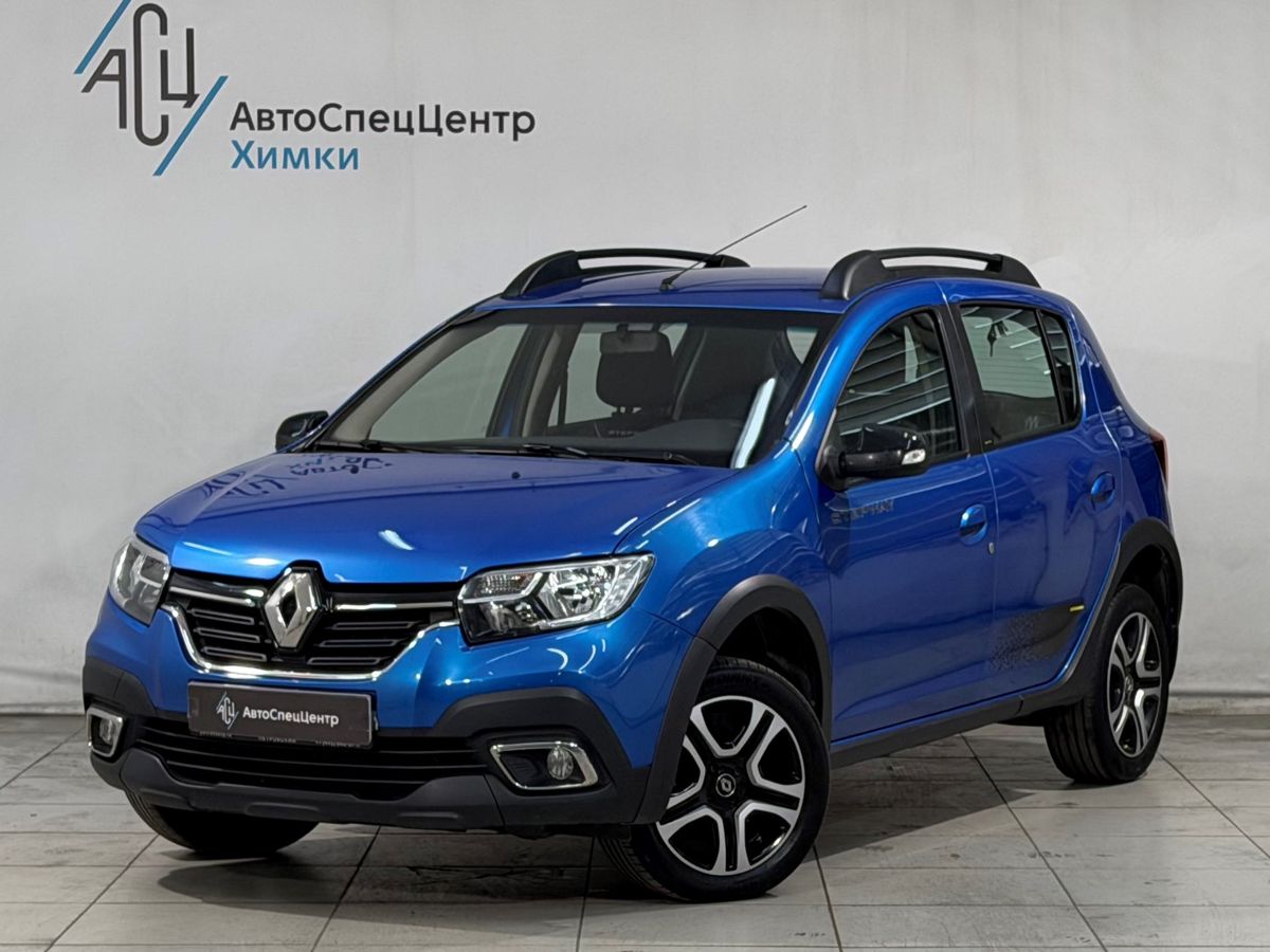 Renault Sandero II [рестайлинг] 1.6 CVT (113 л.с.) Stepway Life City Синий 2021 с пробегом 59 000 км