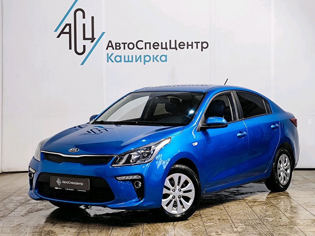 Автомобиль Kia Rio IV поколение 1.6 AT (123 л.с.) Luxe Синий 2017 с пробегом 118 384 км