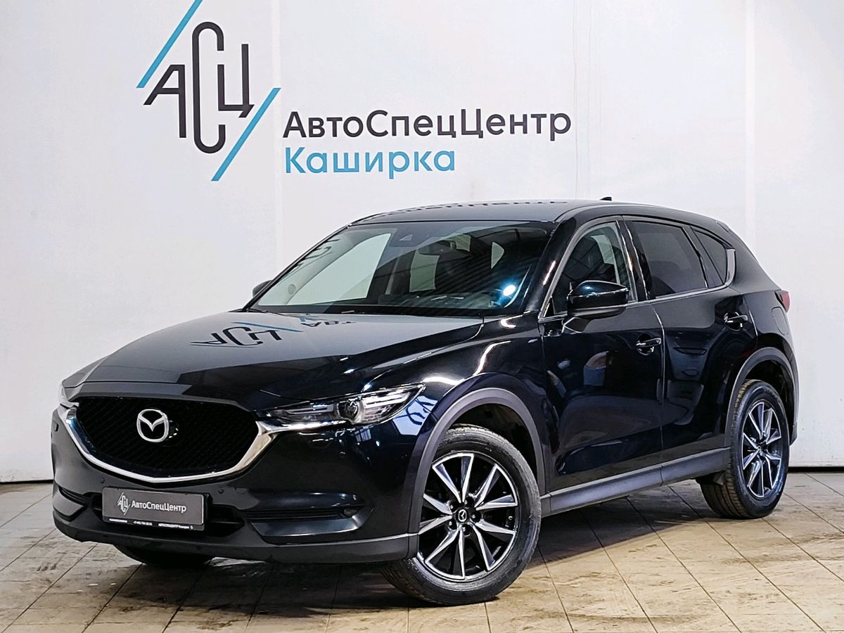 Автомобиль Mazda CX-5 II поколение 2.5 AT 4WD (194 л.с.) Supreme (2017-2020) Чёрный 2019 с пробегом 106 143 км