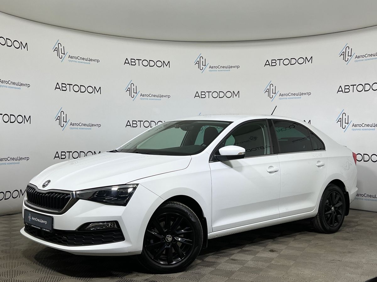 Skoda Rapid II поколение 1.6 AT (110 л.с.) Style Белый 2021 с пробегом 57 725 км