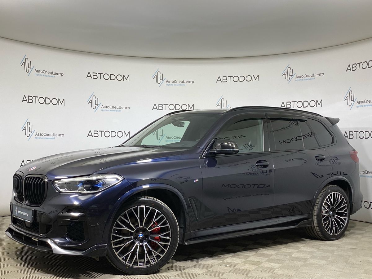 BMW X5 IV поколение (G05) 3.0d AT 4WD (249 л.с.) M Sport Чёрный 2021 с пробегом 100 546 км