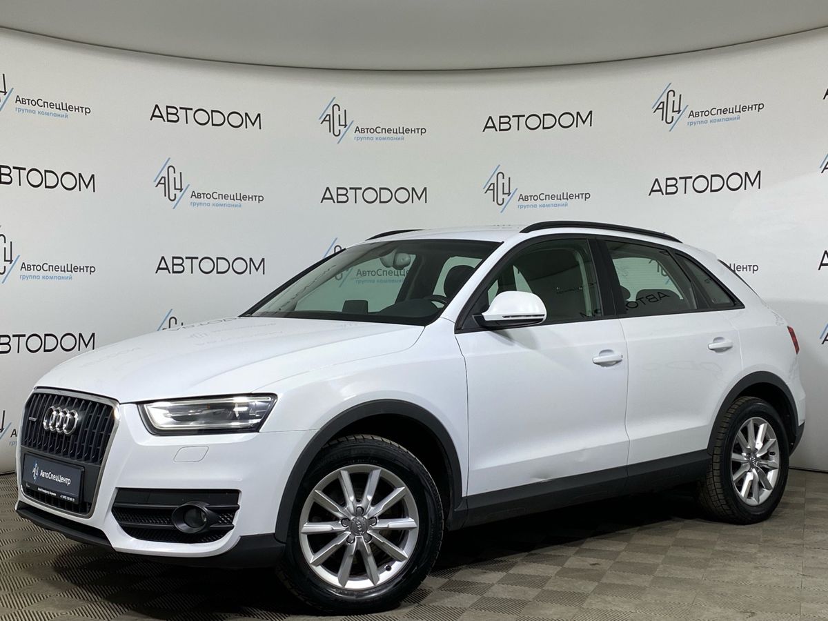 Автомобиль Audi Q3 I поколение (8U) 2.0 AMT 4WD (170 л.с.) Base Белый 2014 с пробегом 174 869 км