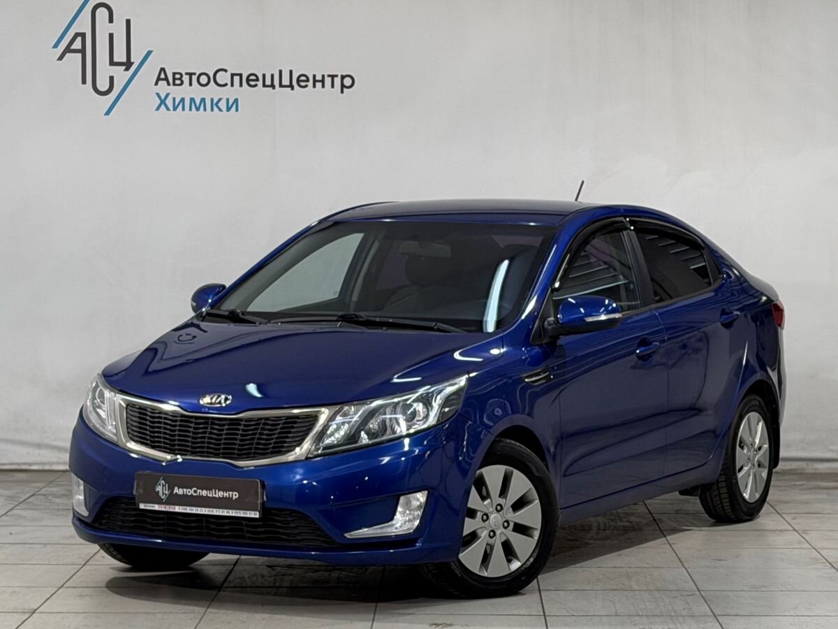 Kia Rio III поколение 1.6 4AT (123 л.с.) Prestige Синий 2013 с пробегом 160 000 км