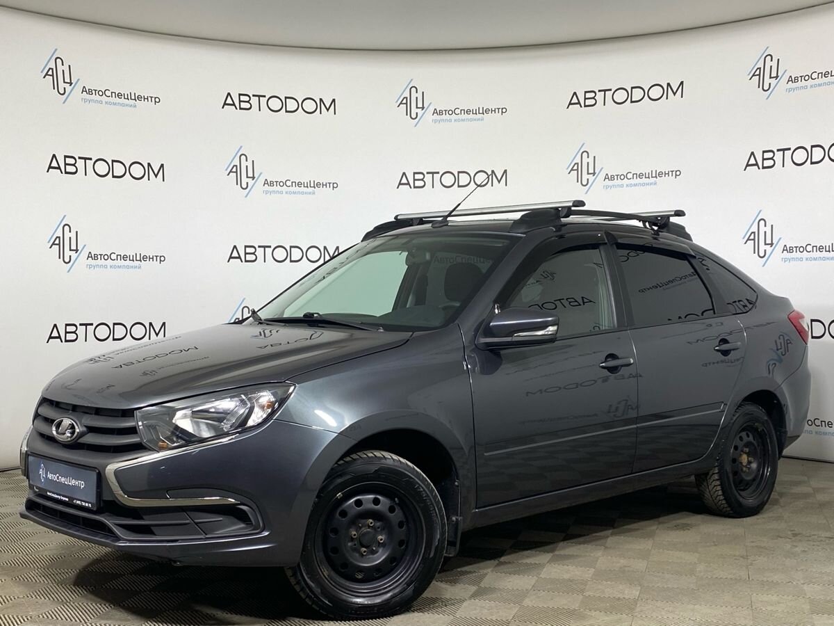 Автомобиль Lada (ВАЗ) Granta I [рестайлинг] 1.6 MT (90 л.с.) Comfort Серый 2023 с пробегом 50 000 км