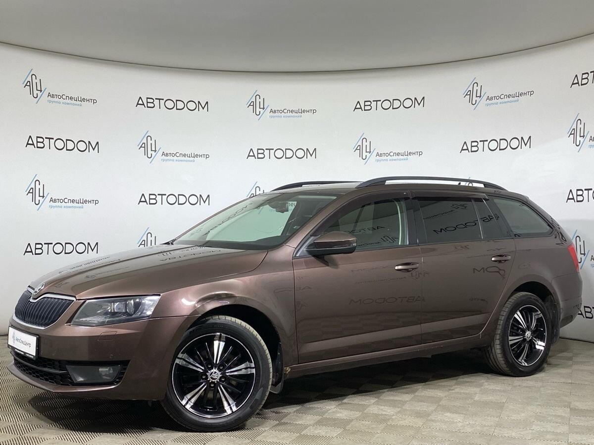 Skoda Octavia III поколение (A7) 1.8 AMT 4WD (180 л.с.) Ambition Коричневый 2014 с пробегом 330 000 км