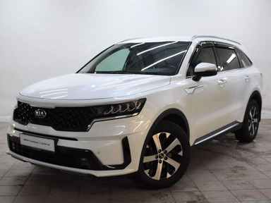 Автомобиль Kia Sorento IV поколение 2.2d AMT 4WD (199 л.с.) Luxe Белый 2021 с пробегом 58550 км