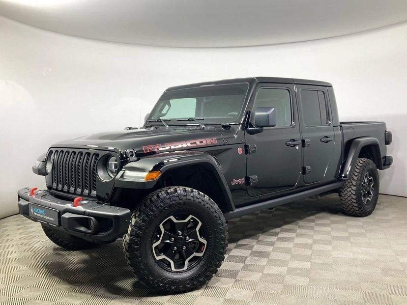 Автомобиль Jeep Gladiator JT 3.6 AT 4WD (285 л.с.) Импорт Чёрный 2022 с пробегом 4 084 км
