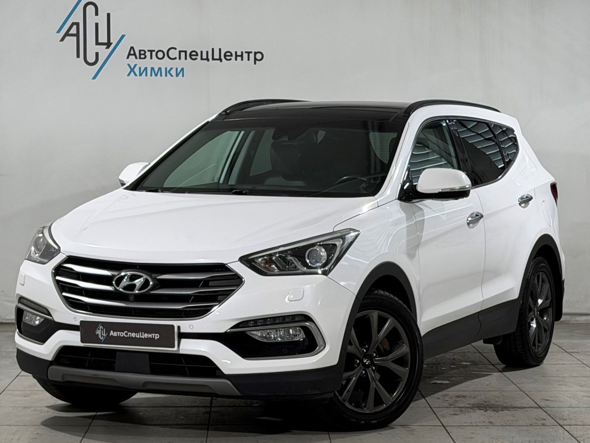Hyundai Santa Fe III (DM) [рестайлинг] 2.4 AT 4WD (171 л.с.) High-Tech Белый 2018 с пробегом 120 000 км
