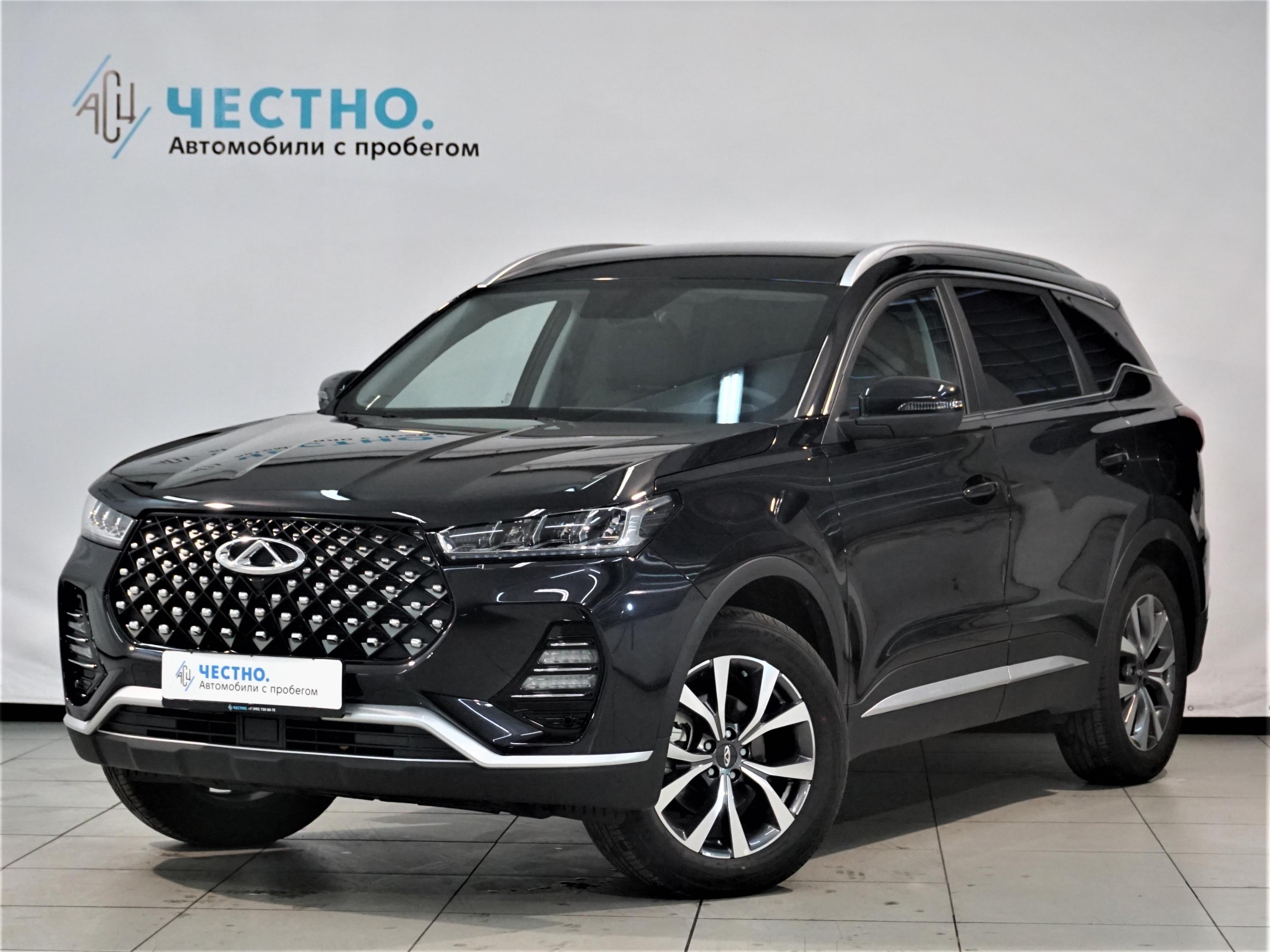 Автомобиль CHERY Tiggo 7 Pro I поколение 1.5 CVT (147 л.с.) Elite Черный 2022 с пробегом 3000 км