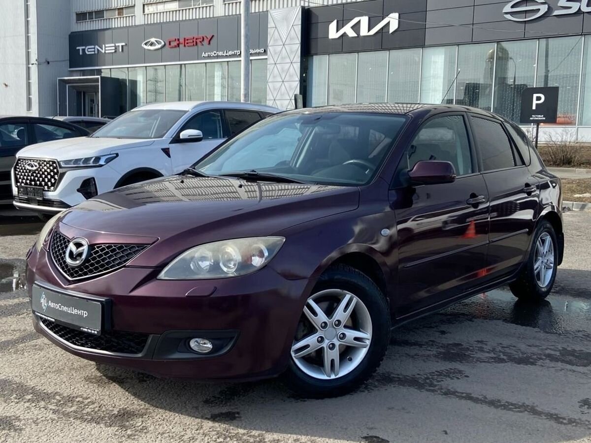 Автомобиль Mazda 3 I (BK) [рестайлинг] 1.6 MT (105 л.с.) Touring Красный 2007 с пробегом 138 100 км