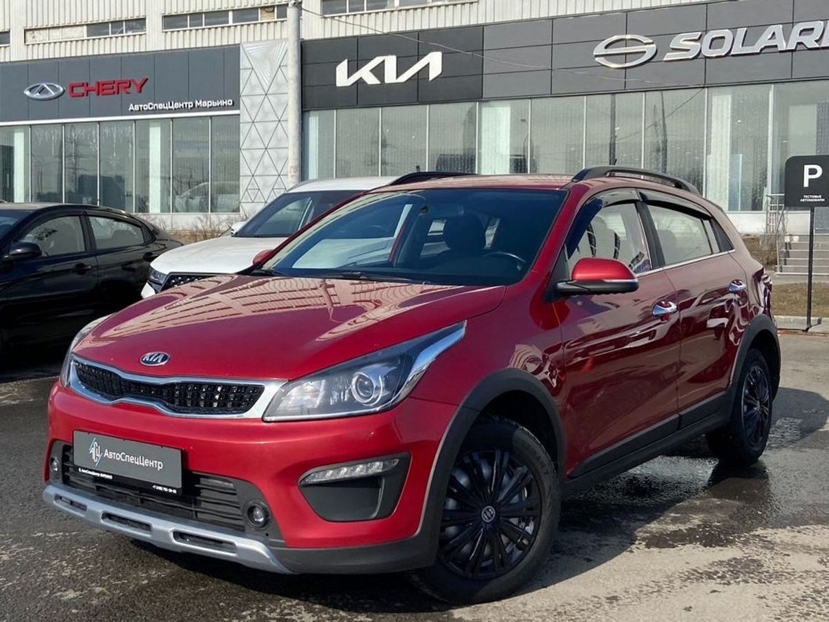 Автомобиль Kia Rio IV поколение 1.6 AT (123 л.с.) Prestige AV Красный 2019 с пробегом 220 000 км