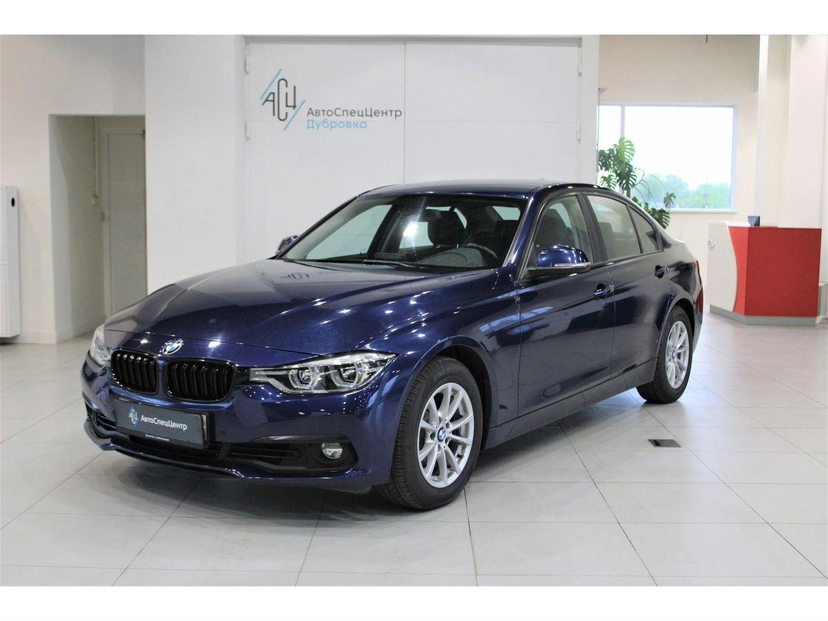 Автомобиль BMW 3 серии VI (F30/F31/F34) [рестайлинг] 318 1.5 AT (136 л.с.) Base Синий 2017 с пробегом 95 090 км
