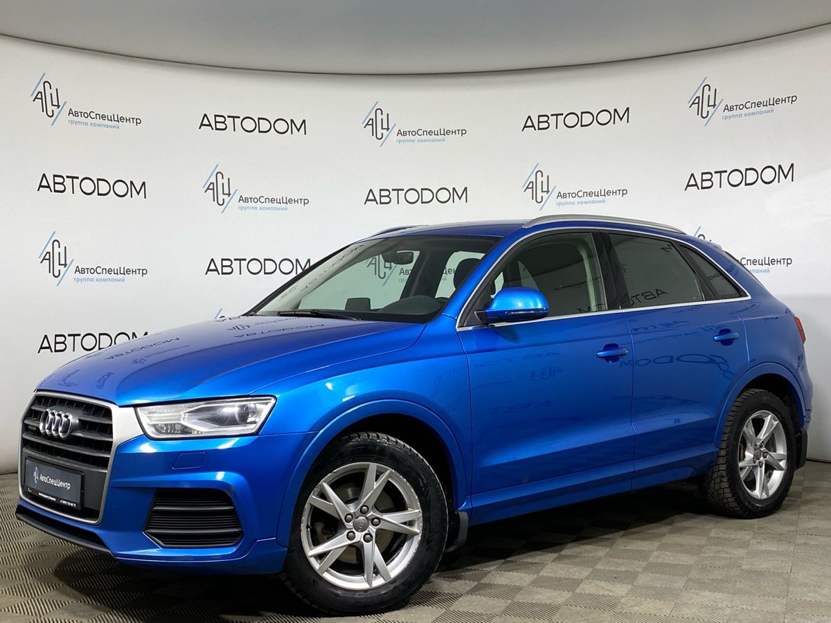 Audi Q3 I (8U) [рестайлинг] 2.0 AMT 4WD (180 л.с.) Sport Голубой 2016 с пробегом 188 547 км