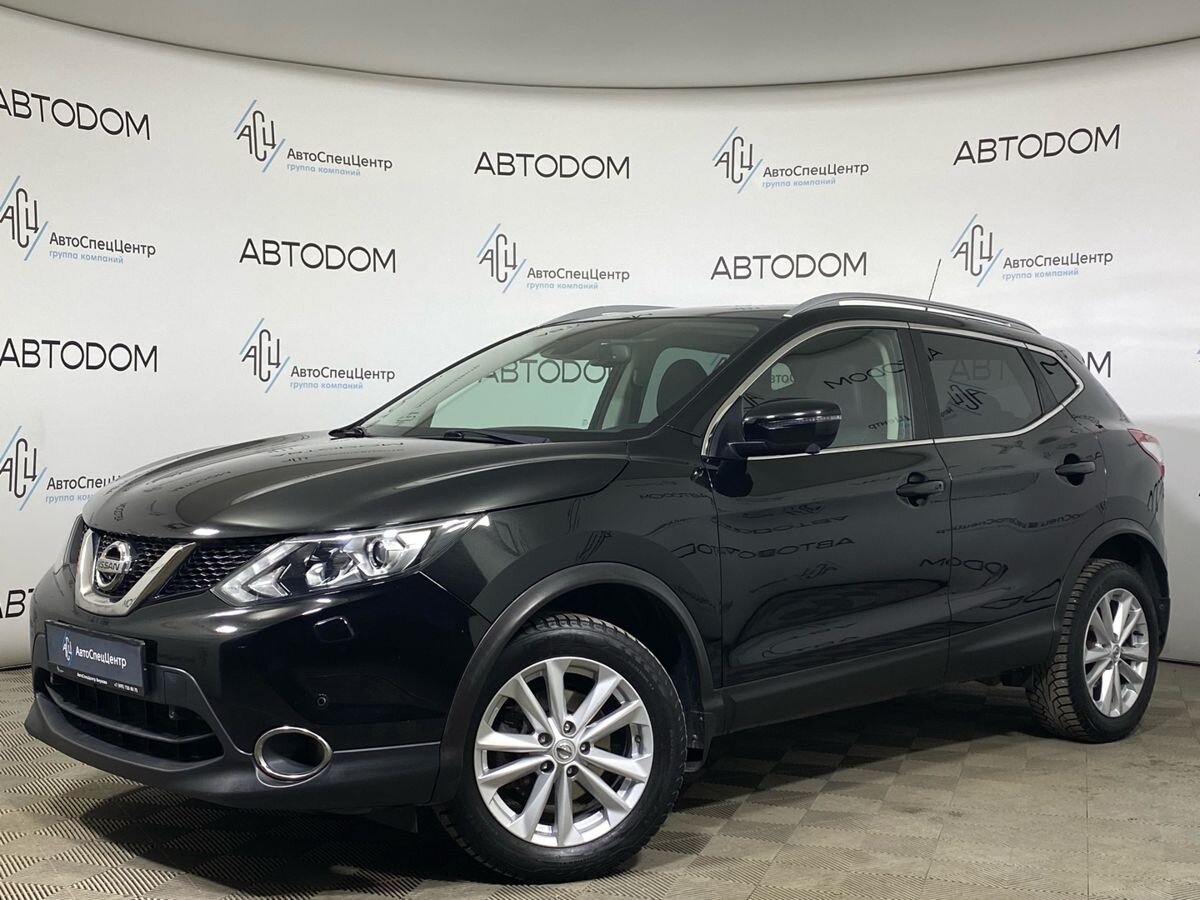 Автомобиль Nissan Qashqai II поколение 2.0 CVT 4WD (144 л.с.) LE+ Чёрный 2016 с пробегом 123 124 км