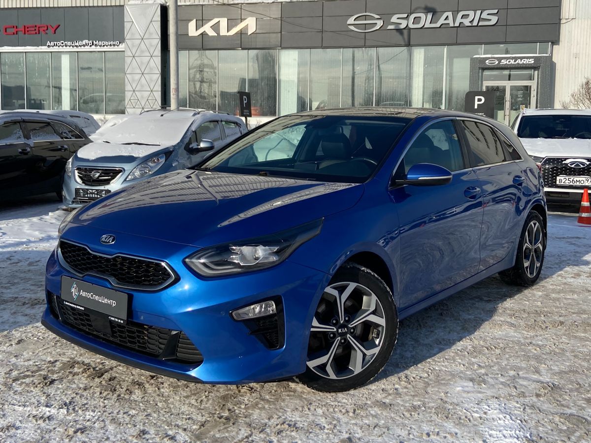 Автомобиль Kia Ceed III поколение 1.4 AMT (140 л.с.) Premium+ Синий 2019 с пробегом 117 000 км