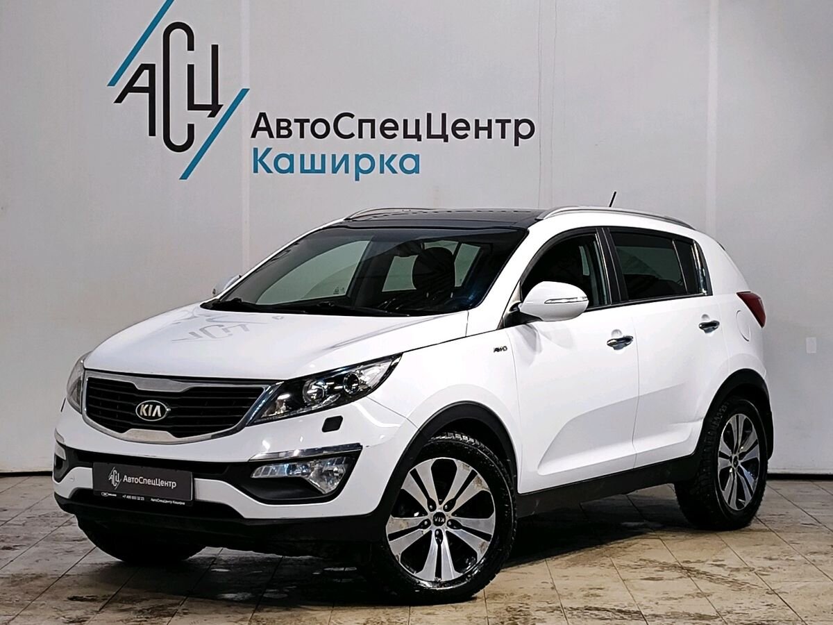 Автомобиль Kia Sportage III поколение 2.0 AT 4WD (150 л.с.) Prestige Белый 2013 с пробегом 154 083 км
