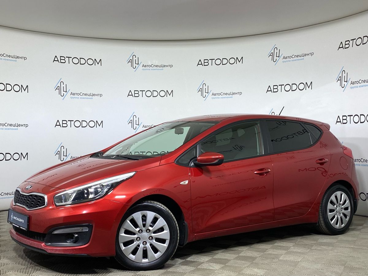 Kia Ceed II [рестайлинг] 1.6 AT (130 л.с.) Comfort Красный 2015 с пробегом 210 150 км