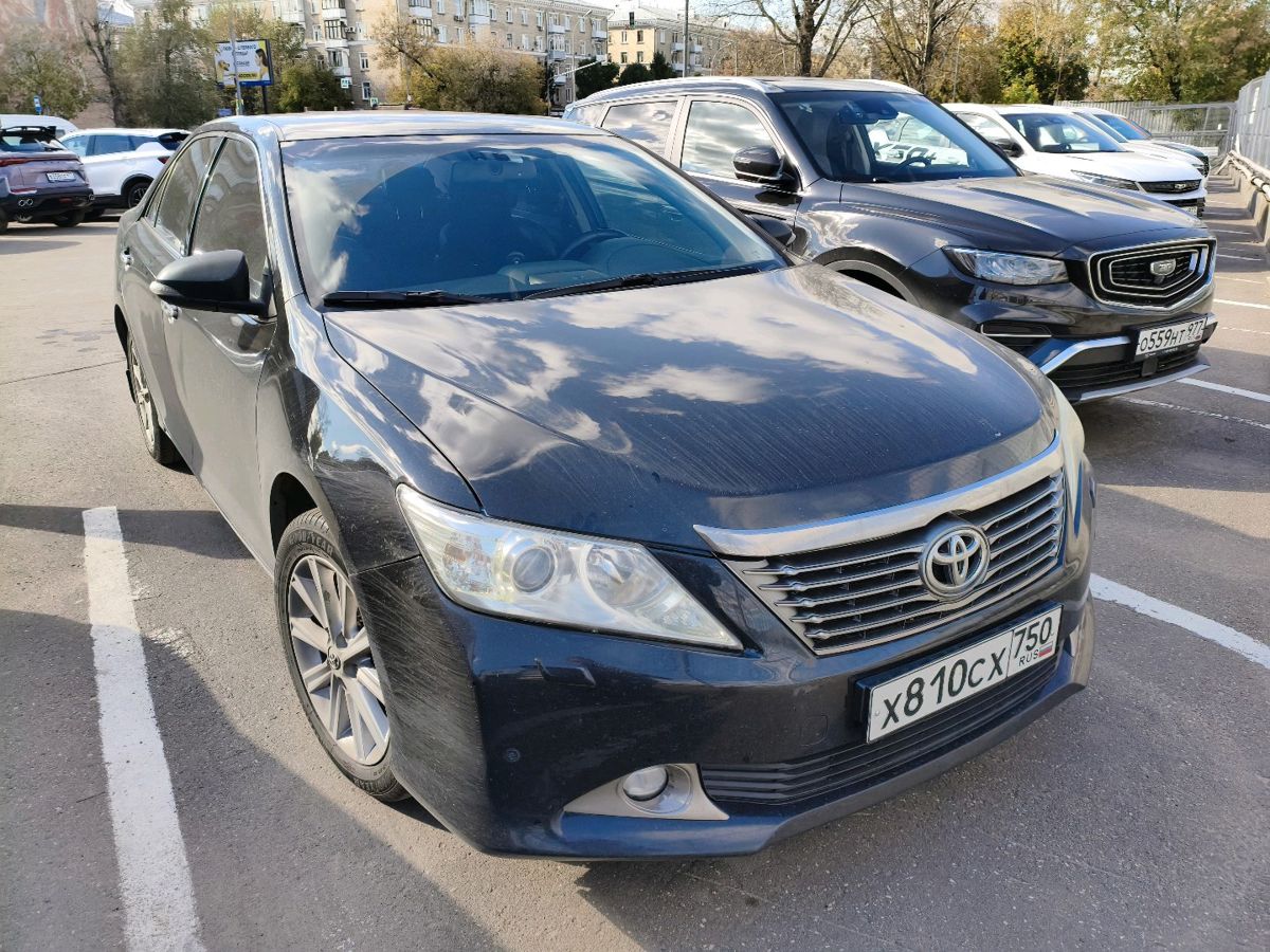 Toyota Camry VII поколение (XV50) 2.5 AT (181 л.с.) Престиж Чёрный 2014 с пробегом 291 210 км