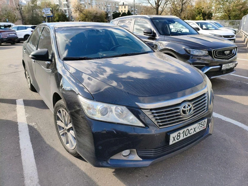 Toyota Camry VII поколение (XV50) 2.5 AT (181 л.с.) Престиж Чёрный 2014 с пробегом 291 210 км