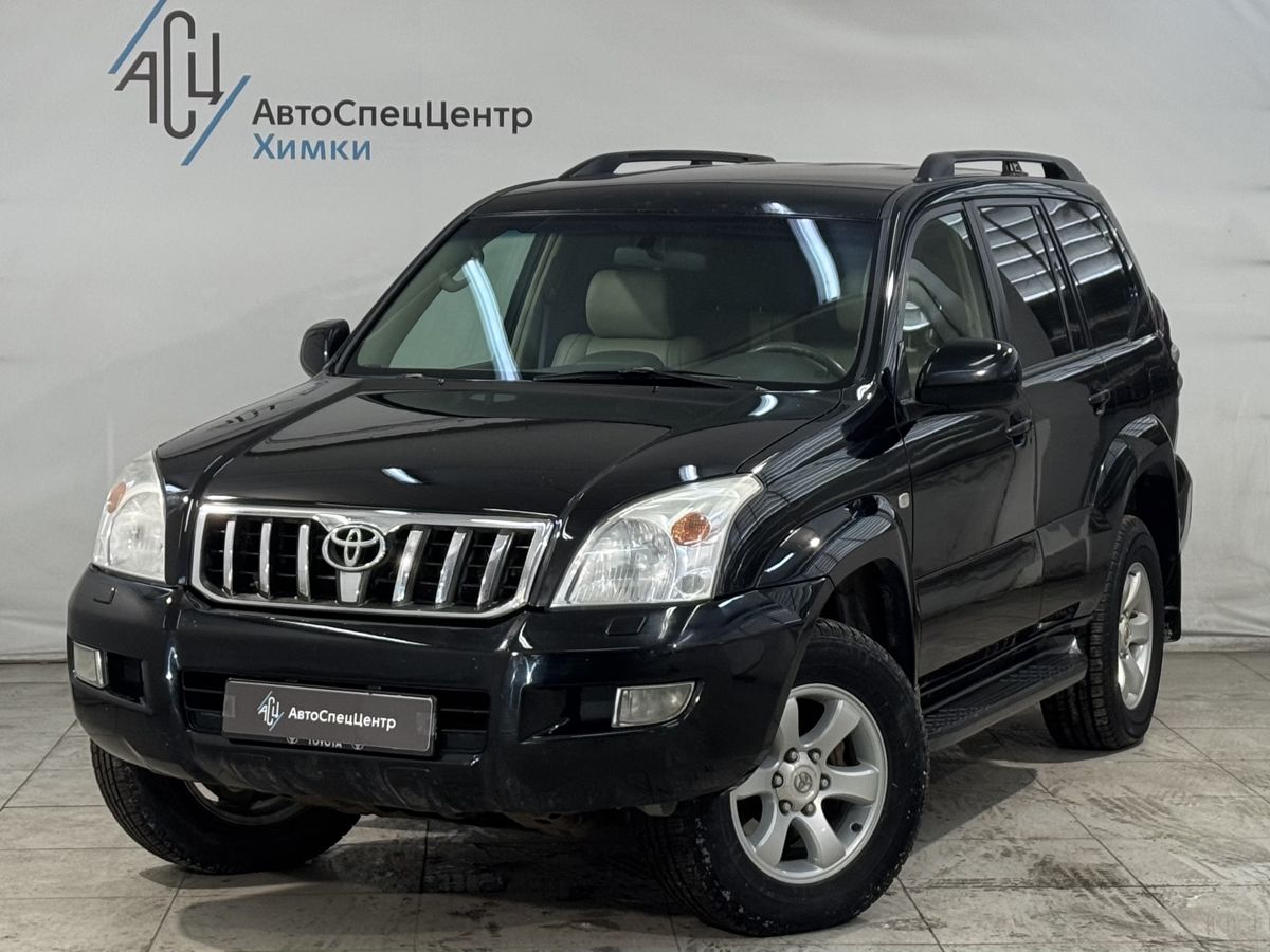 Автомобиль Toyota Land Cruiser Prado III (J120) [рестайлинг] 4.0 AT 4WD (249 л.с.) Base Чёрный 2007 с пробегом 280 000 км