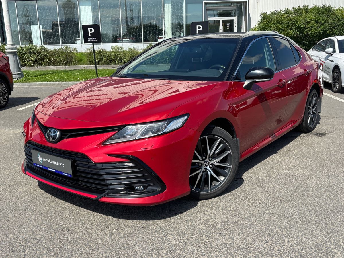 Toyota Camry VIII (XV70) [рестайлинг] 2.5 AT (200 л.с.) GR Sport Красный 2021 с пробегом 81 622 км