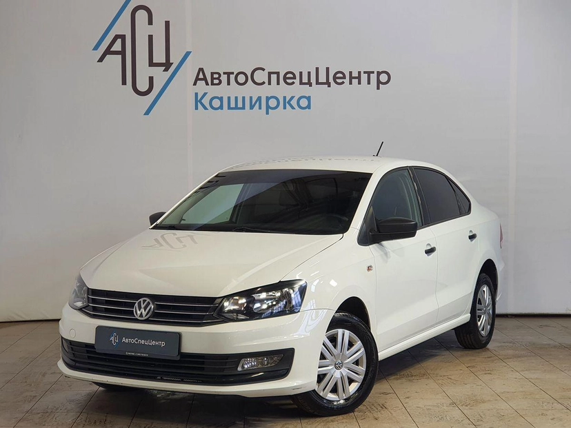 Автомобиль Volkswagen Polo V [рестайлинг] 1.6 MT (90 л.с.) Trendline Белый 2019 с пробегом 89 487 км