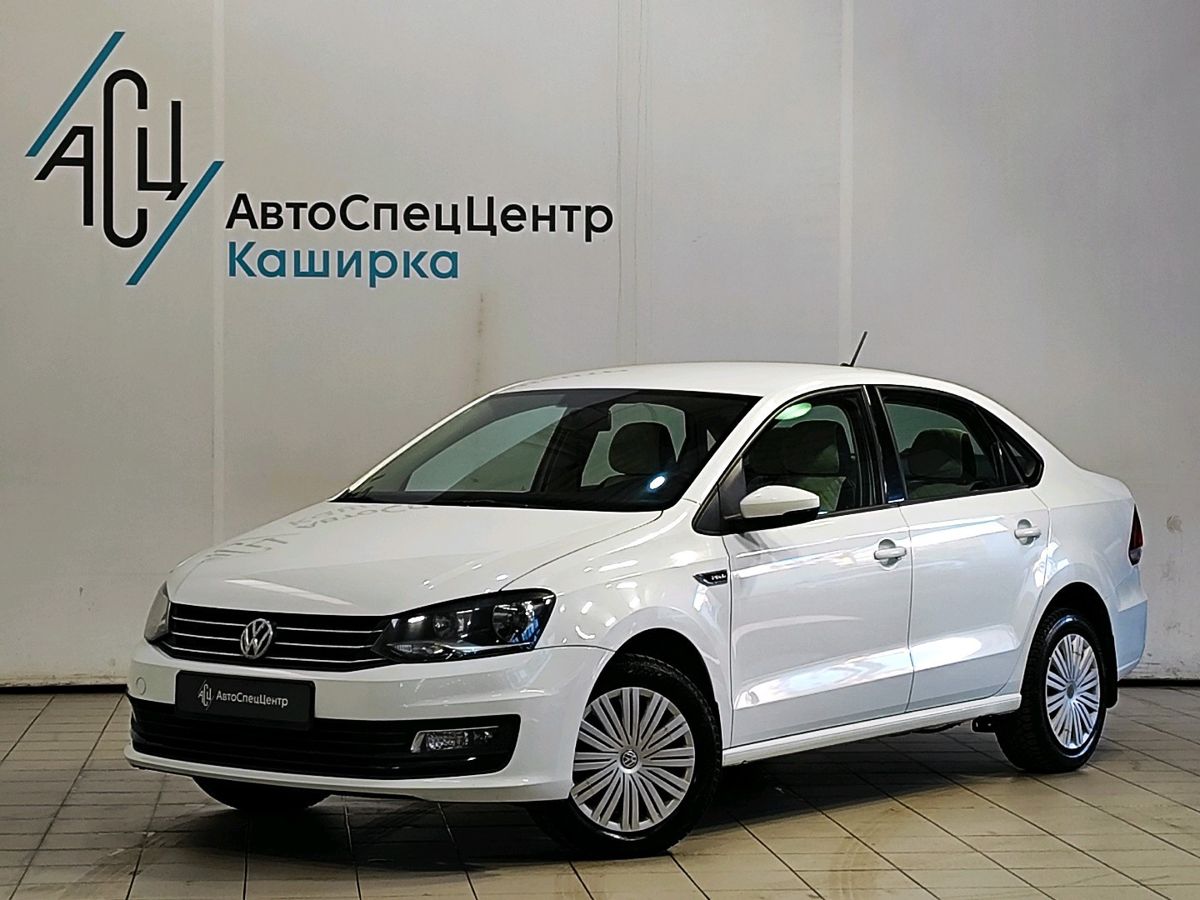 Автомобиль Volkswagen Polo V [рестайлинг] 1.6 MT (110 л.с.) Trendline Белый 2018 с пробегом 79 522 км