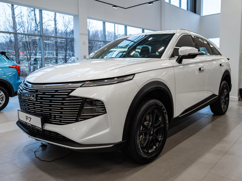 Автомобиль Haval F7 II поколение 2.0 AMT 4WD (192 л.с.) Tech Plus Белый 2025 новый